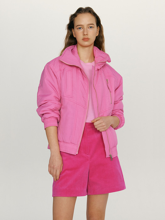 BELIEF Bomber jacket (Bubblegum pink)