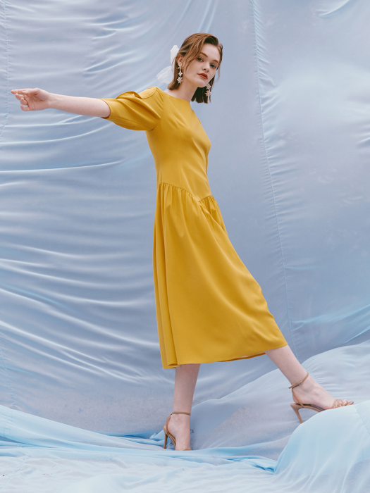 [Day by]Kimmy / Unbalance Waistline Dress