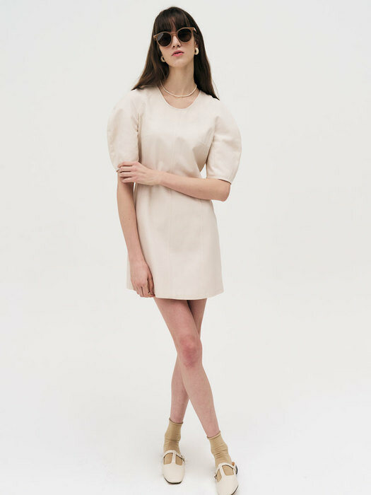  22 Summer_ Cream Cotton Mini Dress