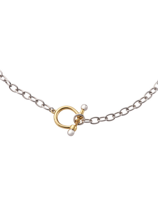 [Silver 925] multi-way screw clasp necklace