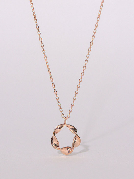 트위스트 라인 목걸이 (14k gold)