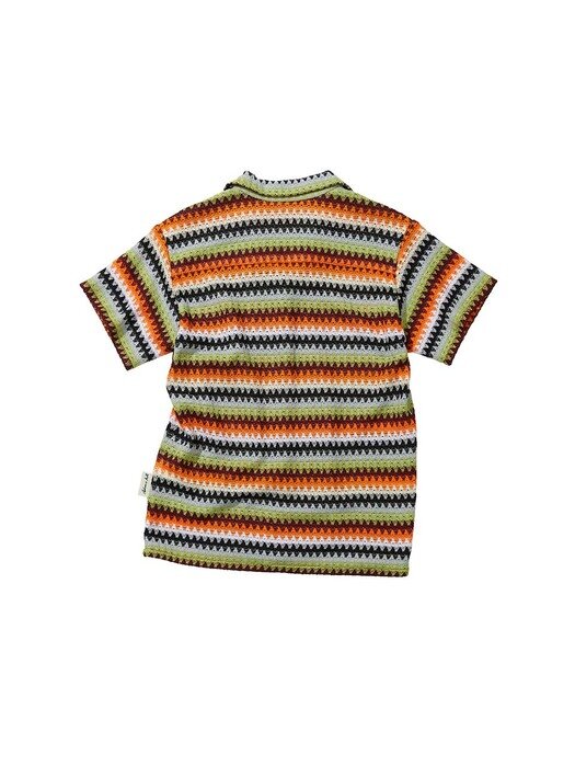 (WOMEN) MARTA CUT & SEW SHIRT atb740w(ORANGE STRIPE)