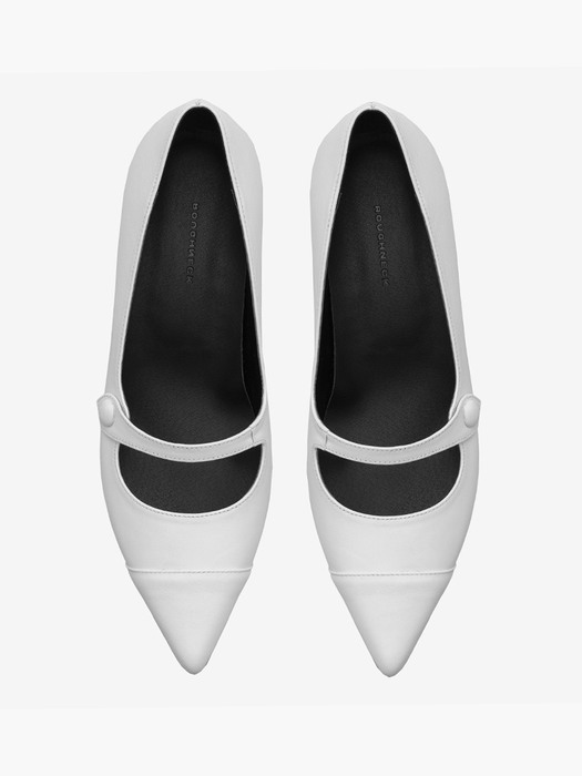 Linzy mary jane shoes (WHITE)