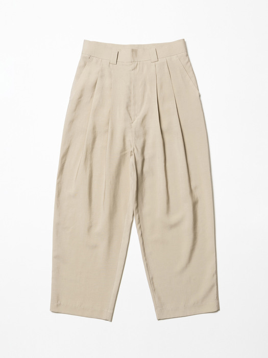 Lyocell Wide-leg Long pants Latte