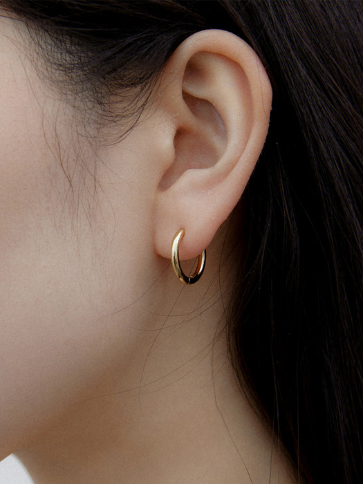 Basic ring gold earring(3size)