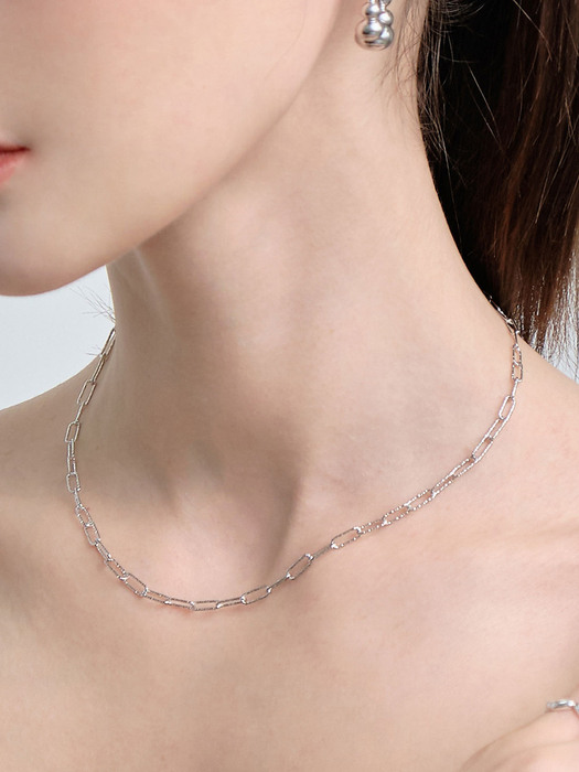 SILVER925 GLEAMING CHAIN NECKLACE