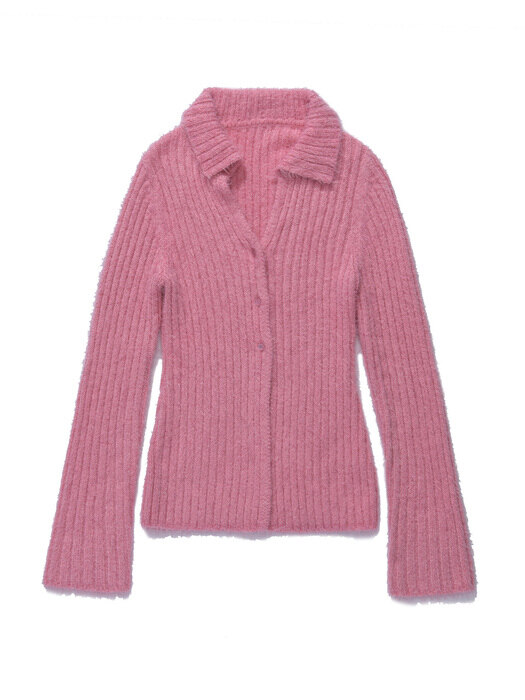 lotsyou_Mean Girls Collar Knit Cardigan Pink