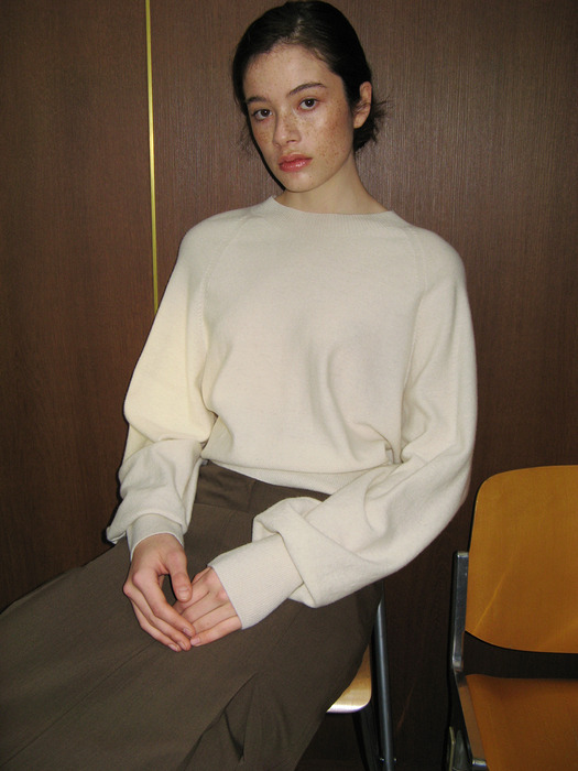TWF WHOLEGARMENT ROUND KNIT TOP_3COLORS