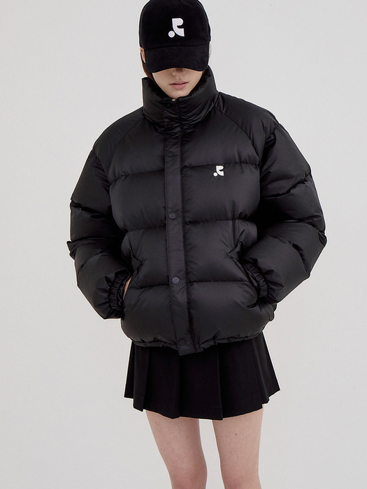 RR LOGO DOWN JACKET - BLACK