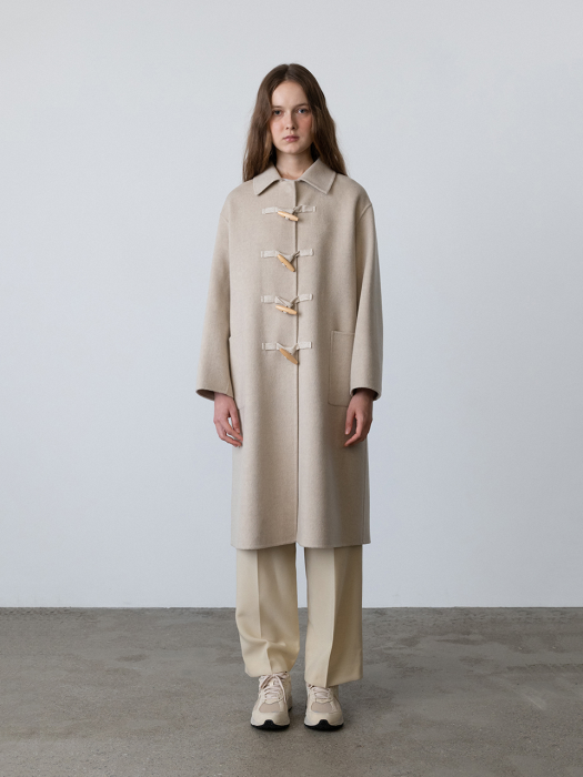 Cashmere Handmade Classic Duffle Coat Oatmeal (JWCO2F902I1)