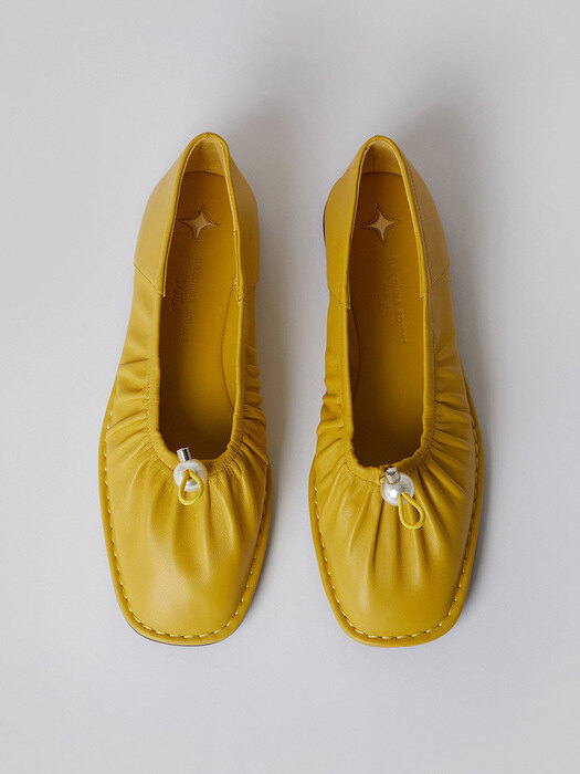 Shirring comfort flat(yellow)_DG1DA22507YEW