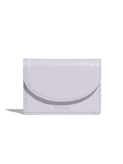 CRINKLE HALFMOON ACCORDION POCKET - FOG LAVENDER