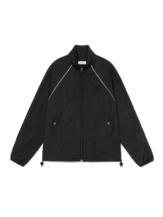 Nylon Windbreaker Jacket Black