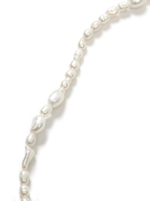 [natural pearl] raw vintage pearl necklace