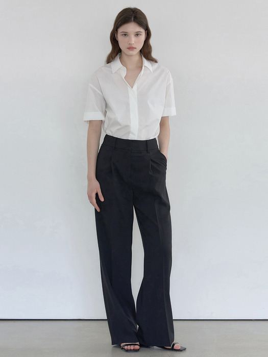 Summer new wide pant Black [N6MPT01]