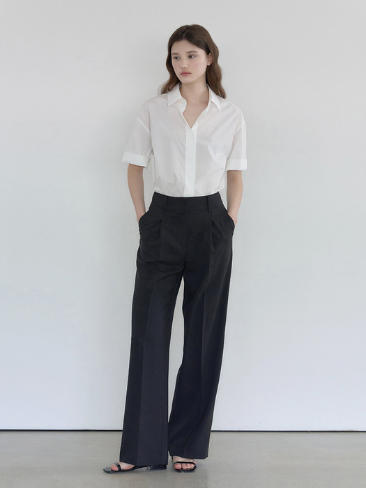 Summer new wide pant Black [N6MPT01]