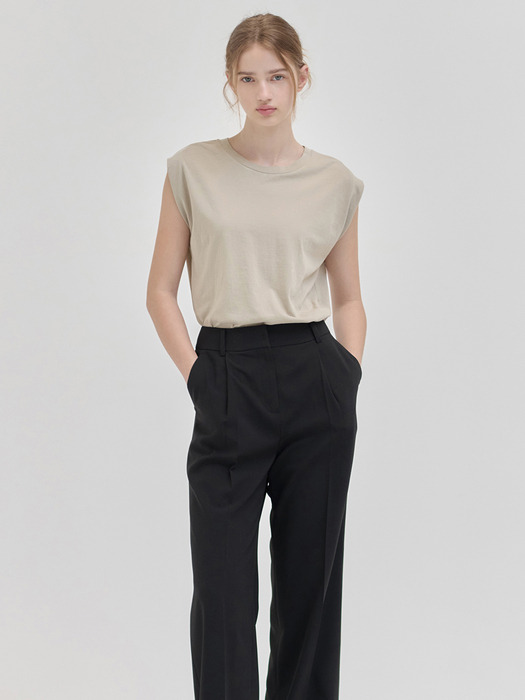 Summer new wide pant Black [N6MPT01]