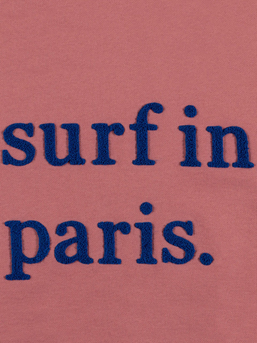 SURF IN PARIS SWEATSHIRT_OLD PINK/BLUE