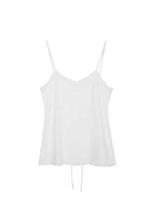 Lace sleeveless top (White)