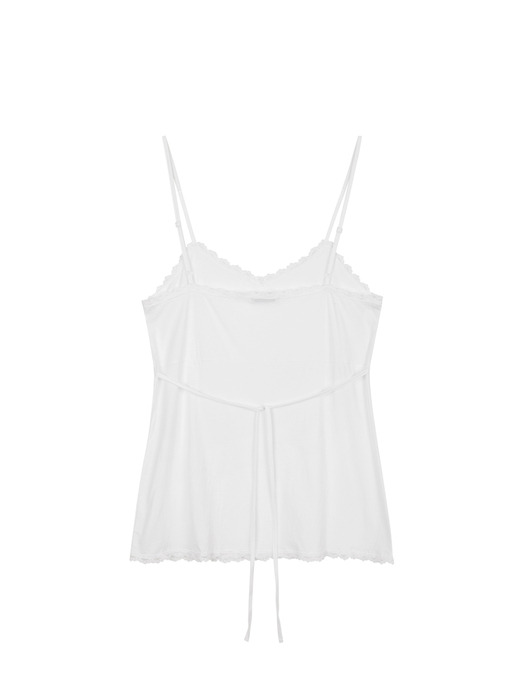 Lace sleeveless top (White)