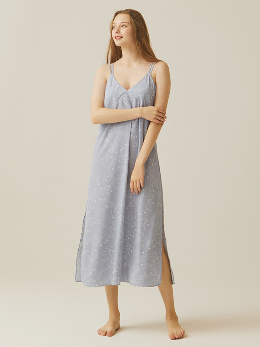 refreshing long slip dress - 3color