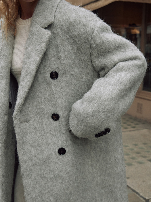 [Premium] Hairy Alpaca Oversized Coat