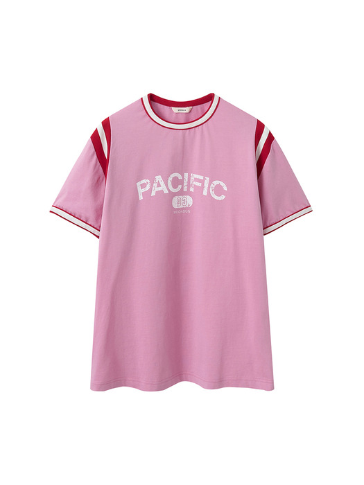  UNISEX, Pacific Line T-Shirt / Pink