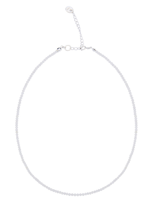 Tiny ball necklace(White)