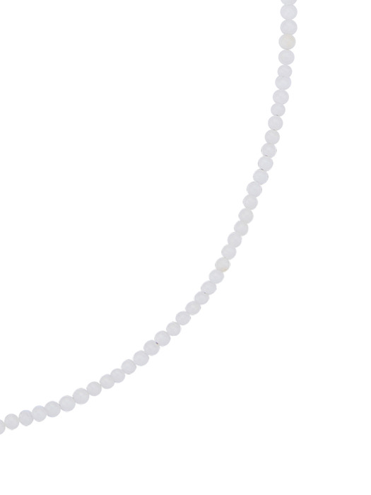 Tiny ball necklace(White)