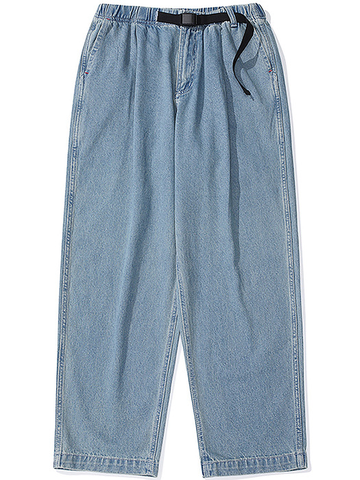 M-LABEL LOOSE-FIT DENIM BELTED PANTS 라이트진