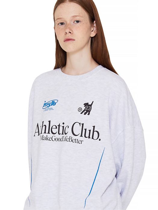 ATHLETIC BROKECORE SWEATSHIRT (LIGHT MELANGE)