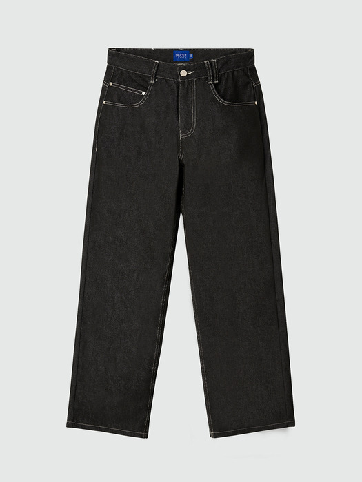 Mid Rise Wide Jeans DCPT027CPBlack