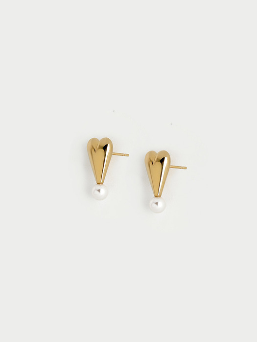 Heart seed Pearl Earring