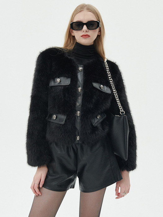 Quad Fur Jacket [Black]