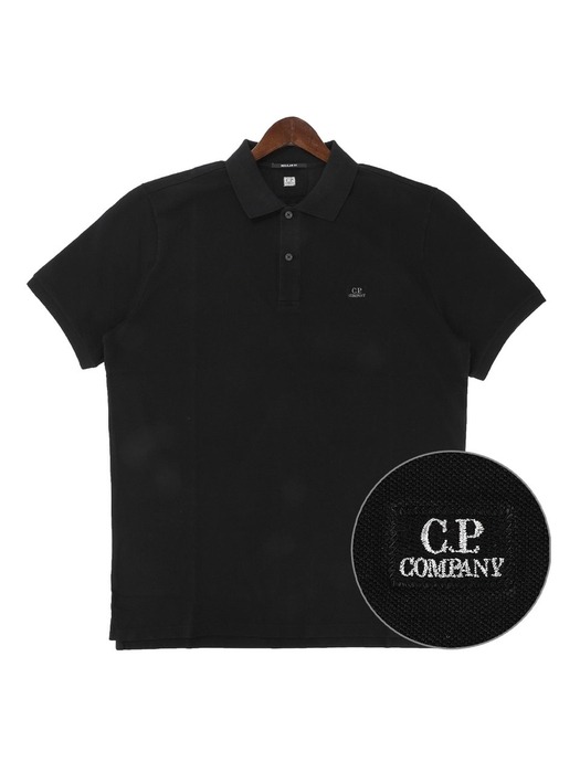 [CP컴퍼니] 23SS (14CMPL140A 005527G 999) 남성 로고 폴로 반팔 티셔츠
