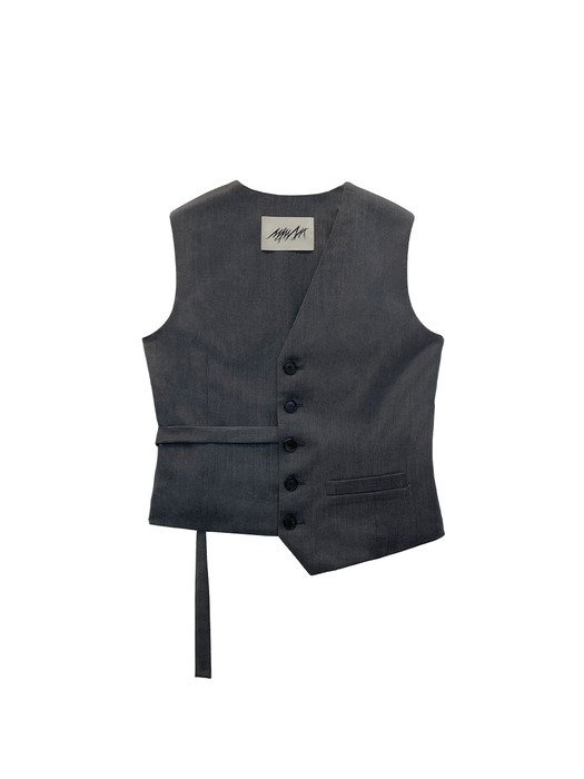 Side strap button vest