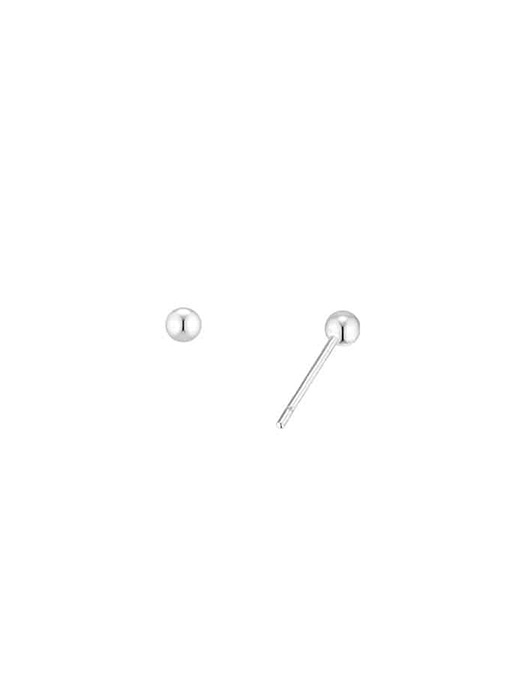 [925 silver] Deux.silver.163 / haute ball earring (3mm)