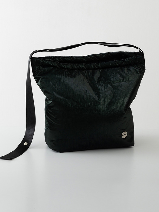 Glossy padding bag_Green