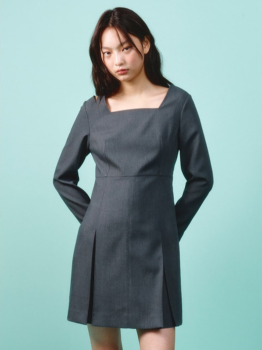 CutOut Slim Mini Dress  Ash (KE4171M014)