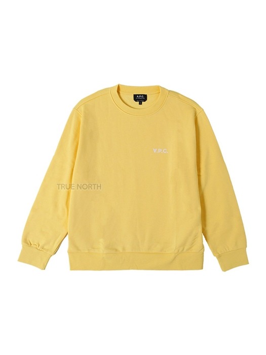 [아페쎄] 여성 COFDX F27789 DAA 로고 맨투맨 티셔츠 옐로우