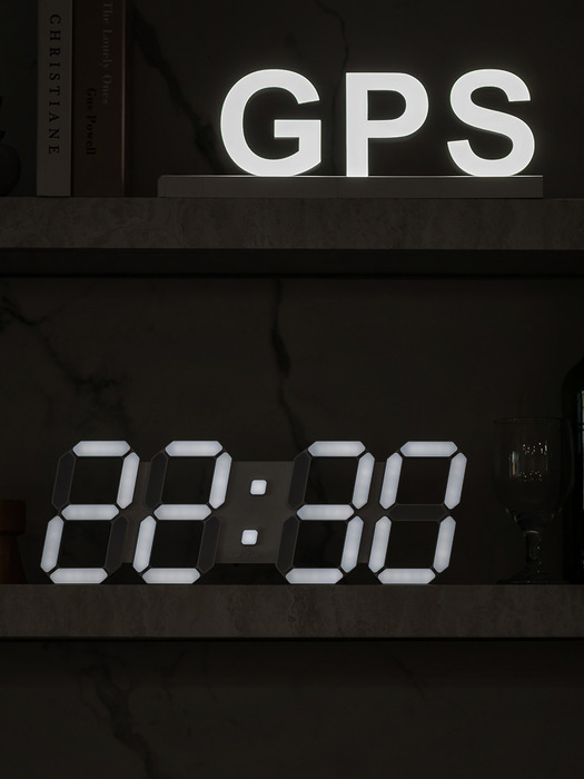 국산 플라이토 위성 GPS 인테리어 LED 벽시계 38cm / 포토사은품