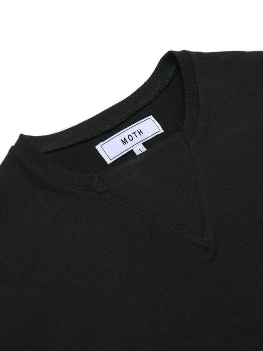 round detail ½Tee shirts_black