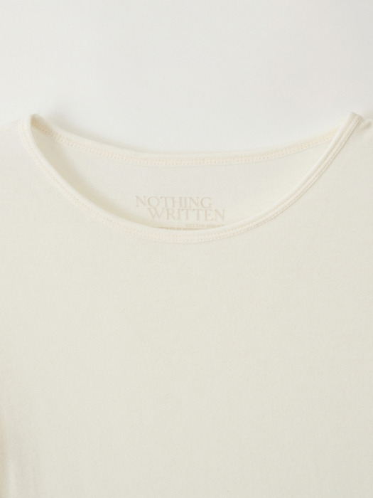 Tencel long sleeve t-shirt (Ivory)