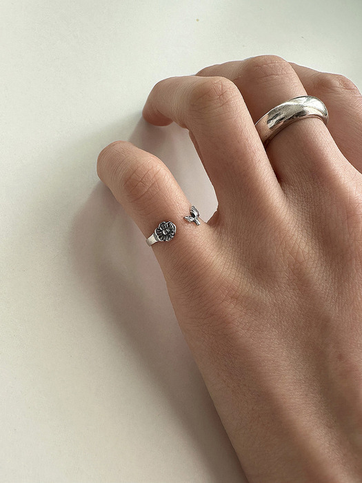 [925silver] Plant ring