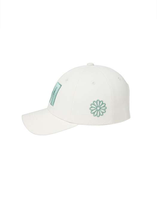 CAP M SATIN_CREAM MINT