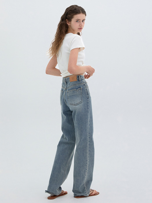 Heart Pocket Denim Pants