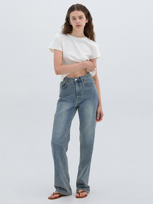 Heart Pocket Denim Pants