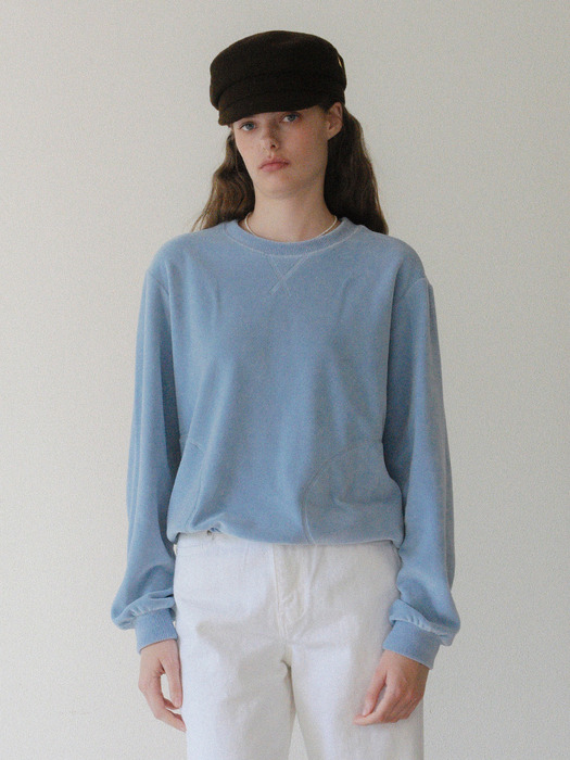 U Velour Stitch Sweatshirt_3colors