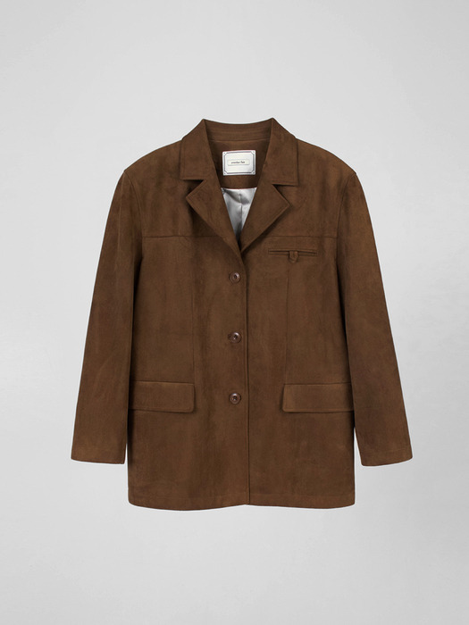 CLASSIC SUEDE JACKET_CAMEL