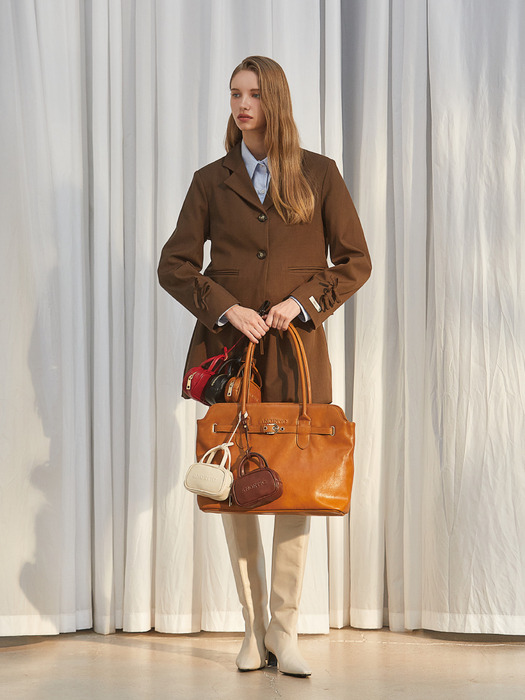 MINI CASE BAG CHARM_BROWN